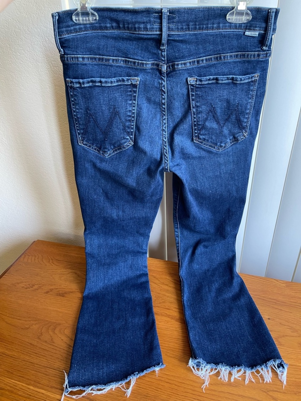 MOTHER The Insider Crop Step Fray Jeans Teaming Up Raw Hem Size 30 - Picture 4 of 16